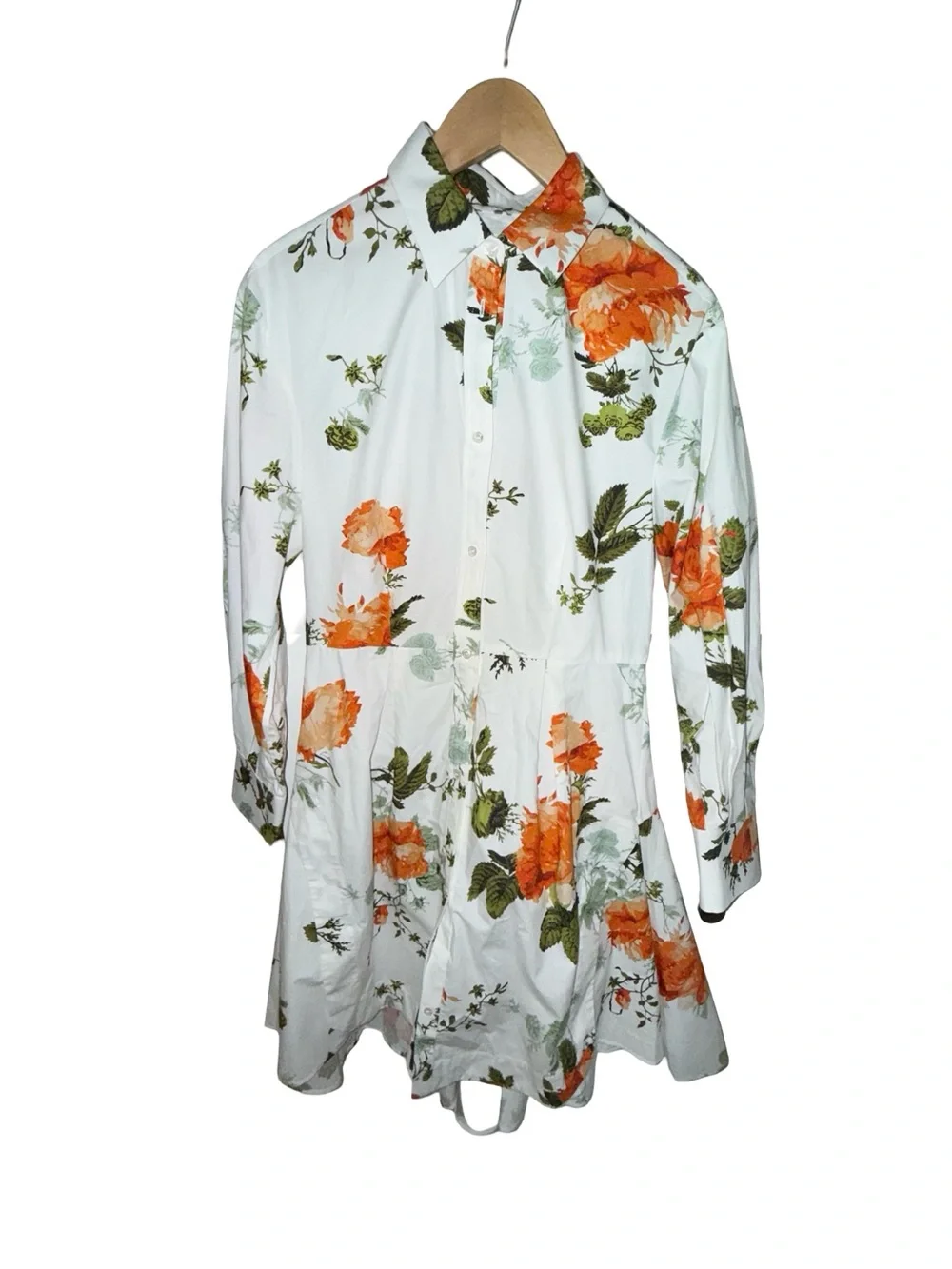 ERDEM
floral-print cotton mini shirtdress - Picture 9 of 15